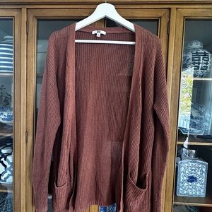 Uniqlo Women's Rust Cardigan Sweater